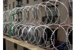 China HGMT 900mm Coil Razor Blade Fencing Wire For Protection supplier