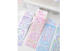 China 50 Sheets Pack Cartoon Sticker Sheet Smooth Surface For Business Use supplier