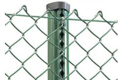 China Galvanized PVC Coated Diamond Mesh Wire Chain Link Fence Roll supplier
