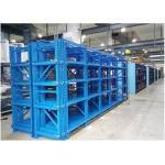 Storehouse Steel Plate Drawer Injection Mold Racks With Heavy Duty Hoist Crane for sale