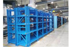 China Storehouse Steel Plate Drawer Injection Mold Racks With Heavy Duty Hoist Crane supplier