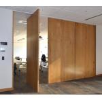 Melamine Surface Folding Sound Proof Wooden Partition Walls For Restaurant for sale