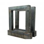 Outside Backyard Corten Waterfall With Wooden Crate Packaging