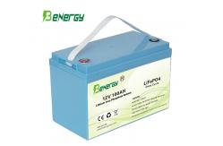 China Golf Cart Rechargeable Lithium Battery 12V 100AH RV Battery With BMS supplier