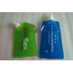 Green Blue Flexible Bag For Liquid / Plastic Bag For Liquid With Print Logo for sale