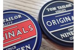 China Garment Labels Custom Clothing Patches 3D PVC Rubber Silicon Bag Washable supplier