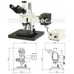 Halogen Lamp Metallurgical Optical Microscope