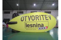 China Custom Advertising Inflatable Red Airship Blimp Zeppelin With Full Printing supplier