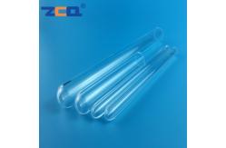 China Length 10mm-1500mm Pure Quartz Test Tube One End Sealed Round supplier