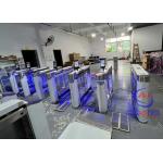Prison Two Passage Flap Turnstile Gate Automatic Glass Door High Security for sale