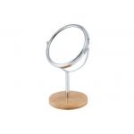Eco Friendly Cosmetic Table Mirror Double Sides Wooden Desktop Mirror Bamboo for sale