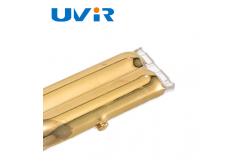 China Twin Tube TC04 500W 115V Quartz Infrared Lamp Heater with Gold Reflector supplier