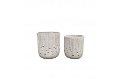 China 7-8 Year Durable Fiber Clay Planter for Indoor Gardens supplier