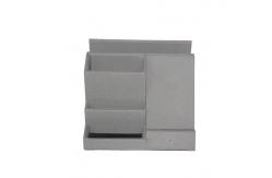 China Wireless Rechargeable 10w Leather Pen Holder Multifunctional 3Layer Box supplier