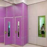 Aluminium Frame Sliding Movable Decorative Mesh Louvered Demountable Partition Wall for sale