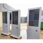 Outdoor Interactive Kiosk Machine / Floor Standing Digital Advertising Kiosk for sale