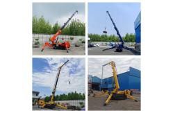 China 5T 8T Spider Crawler Crane Remote Control Electric Diesel Telescopic Spider Boom Lift supplier
