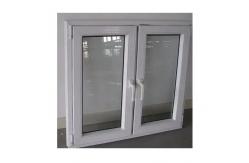 China Double Glazed Windproof Glass Casement Window With Mosquito Screen PVC / UPVC Frame supplier