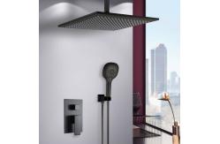 China Thermostatic All Copper Black Embedded Concealed Basin Tap supplier