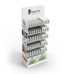 Drug Pharmacy Display Stand Wood Medicine Display Rack With Custom Logo for sale