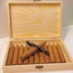 Customized Humidity Control Wood Cigar Packaging Box For Electronics Cigar for sale