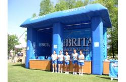 China Blue Brita Inflatable Booth For Display , Advertising Inflatables Display Booth supplier