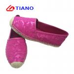 Sequinned Upper Two Tone Canvas Cushioned Espadrilles for sale