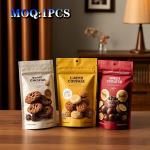 Custom Stand Up Zipper Pouch For Nut Food Supporting Open Window for sale