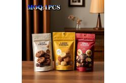 China Custom Stand Up Zipper Pouch For Nut Food Supporting Open Window supplier