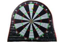 China Two Sides Inflatable Sports Games / Soccer Dart Board For Large Playground supplier