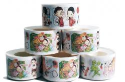 China Tearable 65g CMYK Decorative Masking Washi Tape supplier