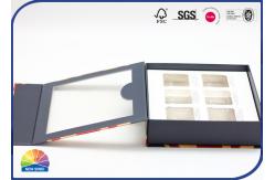 China Visible Plastic Film Flip Lid Paper Printed Box Package With Insert supplier