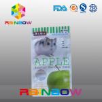 Three - Side Sealing k Pouch With Round Window For Packing Hamster Bathing Sand / Pet Food for sale