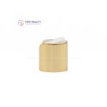 Cylinder Aluminum Disc Top Cap For Bottles 24mm Plastic Screw