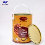 1000ml Butter Can With Rock Ring Lid 1ltr Food Safe Metal Buckets for sale