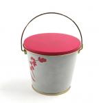 0.23mm Round Tin Bucket 5L Small Tin Bucket With Handle for sale