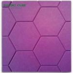 Sound Control Pure Camel 12mm Grooving Polyester Fiber Acoustic Panel for sale