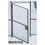 Grey Color Wire Mesh Partition Panels Single Hinged Security Cage Door Antirust for sale