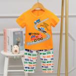 Summer Highway Engineering Vehicle Round Neck Night Suit Breathable Feeling for sale