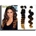 Natural Wave Virgin Peruvian Hair Extensions Three Tone 14''- 28'' for sale
