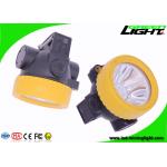 ABS Material LED Mining Cap Lamp High Efficiency 4000 Lux Brightness for sale
