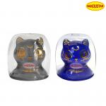 Cat Form Double Wall Borosilicate Glass Mug 200ml for sale