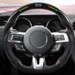 China Custom Alcantar-A Carbon Fiber LED Steering Wheel For BMW M1 - M6 F10 F18 F11 F12 for sale