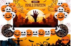 China Wholesales Halloween Foil Balloons Wholesale Inflatable Cloud Double Print Mylar Balloon supplier