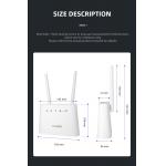 2.4GHz LTE Router with 1200mbps Speed 1 SIM Card Slot EU/US/UK/AU Plug for sale