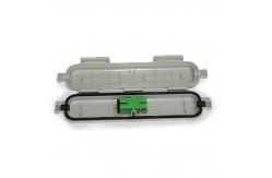 China White Black Fiber Optic Drop Cable Splicing Protective Box with Adaptor supplier