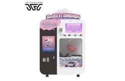 China Flower Shapes Cotton Candy Floss Vending Machine Full Automatic Commercial Use supplier
