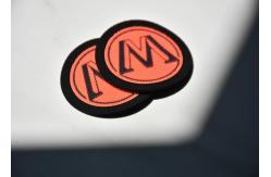 China Microfiber Printed Silicone Custom Clothing Patch 1.8mm Transparent supplier