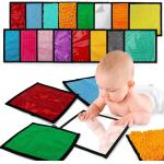 Sensory Toys for Autism 16 Mats of Different Colors and Textures for Autistic Children Kids Baby Toddler Fidgeting Activity for sale