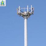 Oem Antenna 30m Monopole Steel Tower Self Supporting Mast Wifi Telecom for sale